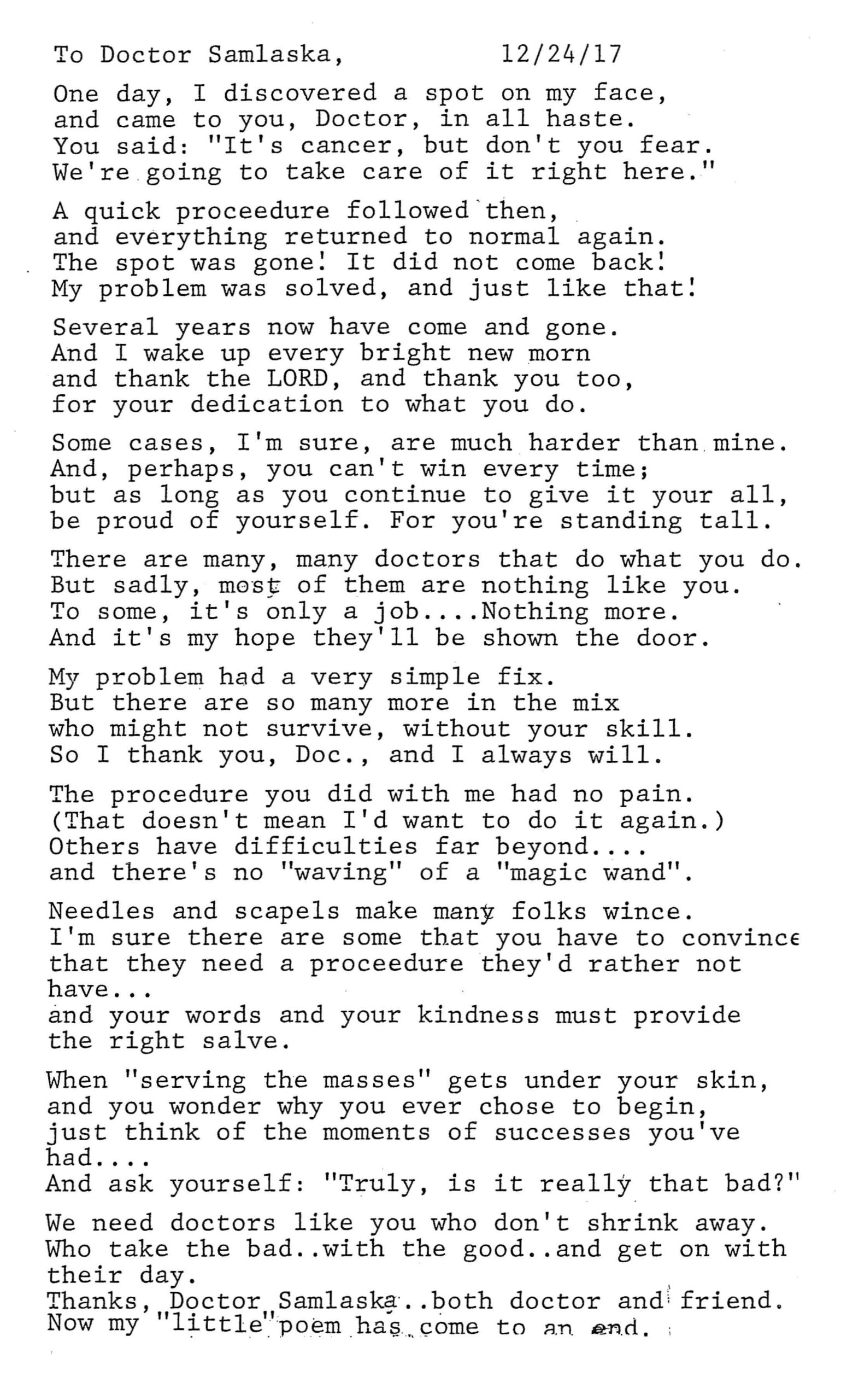 Patient Poem